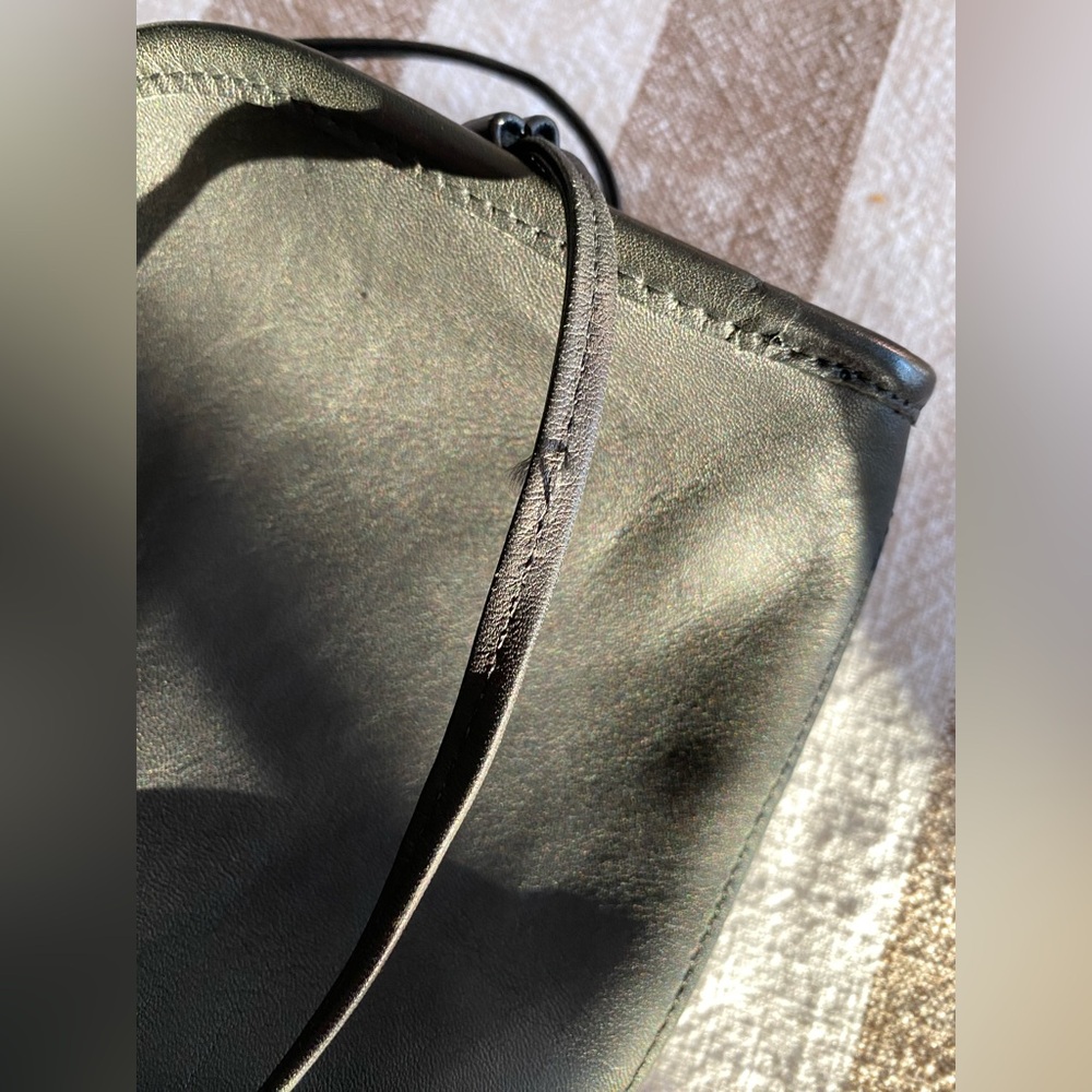 Vintage ‘99 COACH Abbie Black Leather Crossbody Bag Style No L9V-9017 - Picture 10 of 16